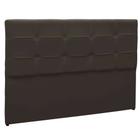 Cabeceira Painel De Casal 140cm Para Cama Box Clean Napa Marron- DS Móveis