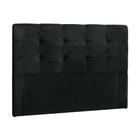 Cabeceira Painel De Casal 140cm Para Cama Box Clean Suede Preto - SA Móveis