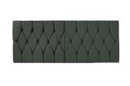 Cabeceira Painel Dubai Deluxe Estofada Queen Size Cinza - 1,60 metros