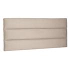 Cabeceira Painel Estofada Cama Box Casal Queen La Italian 160cm Suede Bege - Desk Design