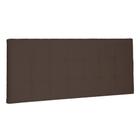 Cabeceira Painel Estofada Cama Box Casal Queen Verona 160cm Suede Café - Desk Design