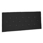 Cabeceira Painel Estofada Cama Box Casal Tânia 140cm Suede Preto - Desk Design