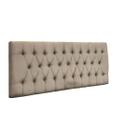 Cabeceira Painel Imperatriz 100Cm Cama Box Suede Bege - Maitê Moda Casa