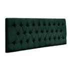 Cabeceira Painel Imperatriz 100Cm Para Cama Box Suede Verde