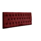 Cabeceira Painel Imperatriz 1,20 Cm Cama Box Suede Vermelho - Maitê Moda Casa