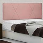 Cabeceira Painel King 195 Cm Dunas Suede Rose - MV Estofados Shop