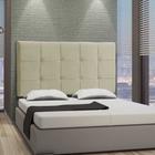 Cabeceira Painel King 195 Cm Suede Bege Lia - MV Estofados