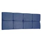 Cabeceira Painel King 1,95m Nina Suede Azul Marinho - Pallazio