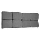 Cabeceira Painel King 1,95m Nina Suede Grafite - Pallazio