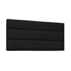 Cabeceira Painel La Italiana Para Cama Box King 195 cm material sintético Preto - D'Rossi - DROSSI