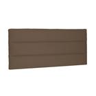 Cabeceira Painel La Italiana Para Cama Box Solteiro 90 cm Suede Caramelo - D'Rossi - DROSSI