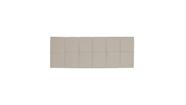 Cabeceira Painel Nina Casal 140cm X 50cm Couro Bege Ms Decor