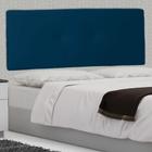 Cabeceira Painel Queen 160 Cm Poliana Suede Azul Marinho