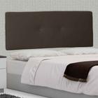 Cabeceira Painel Queen 160 Cm Poliana Suede Marrom - MV Estofados Shop