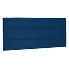 Cabeceira Painel Queen 1,60m La Italiana Suede Azul Marinho - Pallazio