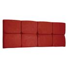 Cabeceira Painel Queen 1,60m Nina Suede Vermelho - Pallazio