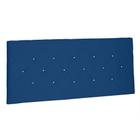 Cabeceira Painel Queen 1,60m Tânia Suede Azul Marinho - Pallazio