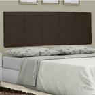 Cabeceira Painel Queen Lia Slim 160 Cm Suede Marrom - MV Estofados