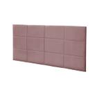 Cabeceira Painel Raissa 1,00 Cm Para Cama Box Veludo Rose