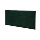 Cabeceira Painel Raissa 1,58 Cm Cama Box Queen Verde Militar - Maitê Moda Casa