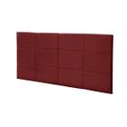 Cabeceira Painel Raissa 1,58 Cm Cama Box Queen Vermelho