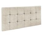 Cabeceira Painel Sleep para Cama Box Casal 1,60 m Suede Bege 1301 - D'Rossi