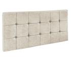 Cabeceira Painel Sleep para Cama Box Solteiro 1,00 m Suede Bege 1301 - D'Rossi