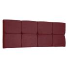 Cabeceira Painel Solteiro 0,90m Nina Suede Marsala - Pallazio