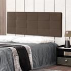 Cabeceira Painel Solteiro 0,90m Roma Suede Marrom SKY MOBILE