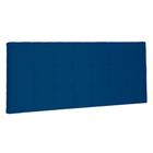 Cabeceira Painel Solteiro 0,90m Verona Suede Azul Marinho - Pallazio