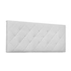 Cabeceira Painel Tânia Para Cama Box Solteiro 90 cm material sintético Branco - D'Rossi