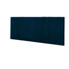 Cabeceira Painel Vitória 100Cm Cama Box Suede Azul Marinho