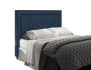 Cabeceira Para Cama Box Arezzo Casal 1,40cm Veludo Azul - FdECOR - Italian Flex