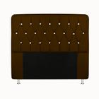 Cabeceira Para Cama Box Casal 1,40 cm com Botão Strass Capitone Estofada Grécia