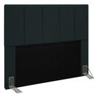 Cabeceira Para Cama Box Casal Queen 160cm Pérola D10 Suede Preto - Mpozenato