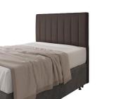 Cabeceira Para Cama Box Itália Casal 1,40cm Laminado Marrom - FdECOR - Italian Flex