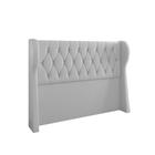 Cabeceira Para Cama Box King 193 cm Beatriz material sintético Branco I02 - D'Rossi - DROSSI