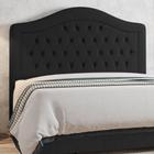 Cabeceira para Cama Box King 195cm Domo Veludo Preto - Sallar Home