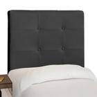 Cabeceira Para Cama Box Luna Casal 1,40cm Linho Preto - FdECOR