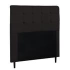 Cabeceira Para Cama Box Luna Casal 1,40cm Suede Amassado Marrom - FdECOR - Italian Flex