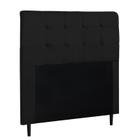 Cabeceira Para Cama Box Luna Casal 1,40cm Suede Amassado Preto - FdECOR - Italian Flex