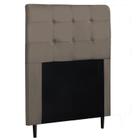 Cabeceira Para Cama Box Luna Solteiro 0,90cm Suede Amassado Bege - FdECOR - Italian Flex