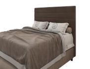 Cabeceira Para Cama Box Napoli King 1,93cm Veludo Marrom - FdECOR - Italian Flex