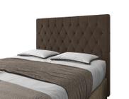 Cabeceira Para Cama Box Potenza Casal 1,40cm Veludo Marrom - FdECOR - Italian Flex