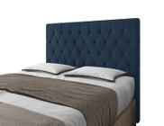 Cabeceira Para Cama Box Potenza Queen 1,60cm Veludo Azul - FdECOR