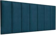 Cabeceira Para Cama Casal Luxo Box 1.40 Julia Charme PainelEstofada Azul