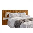 Cabeceira para Cama Casal ou Queen Columbia Ripado Naturalle Off White Bechara