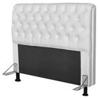 Cabeceira Paris Box Casal 160cm Paris material sintético Branco