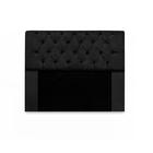 Cabeceira Paris Casal 140cm Suede Preto - VH MOVEIS