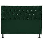 Cabeceira Pérola 90Cm Cama Box Solteiro Suede Verde Militar - Maitê Moda Casa